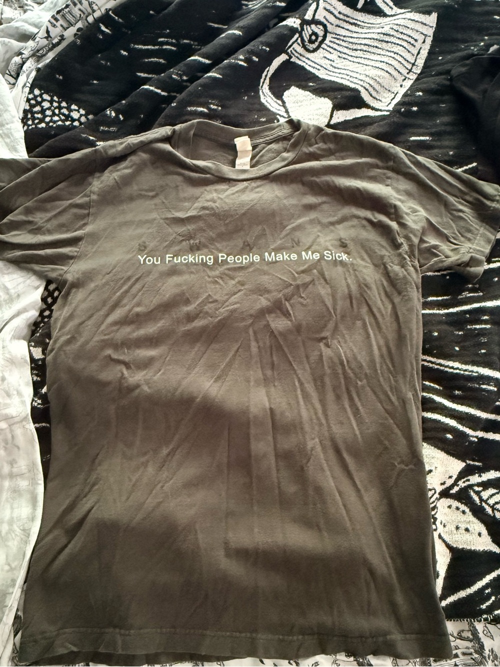 Official SWANS You Fucking People Make Me Sick shirt sz M